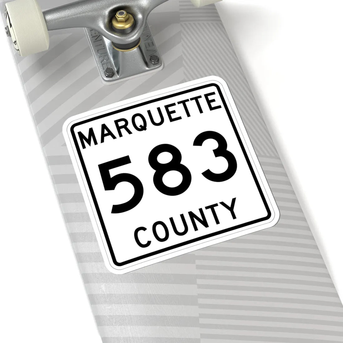 Michigan 583 Marquette County (Michigan) (Road Sign) STICKER Vinyl Kiss-Cut Decal - The Sticker Space