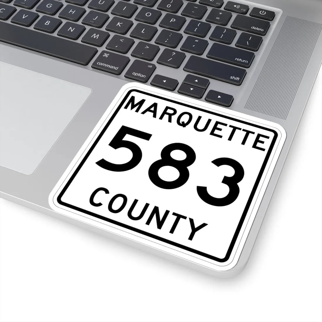 Michigan 583 Marquette County (Michigan) (Road Sign) STICKER Vinyl Kiss-Cut Decal - The Sticker Space