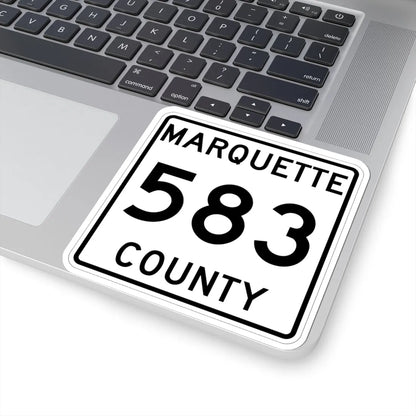 Michigan 583 Marquette County (Michigan) (Road Sign) STICKER Vinyl Kiss-Cut Decal - The Sticker Space