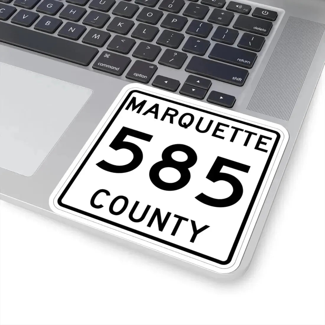 Michigan 585 Marquette County (Michigan) (Road Sign) STICKER Vinyl Kiss-Cut Decal - The Sticker Space