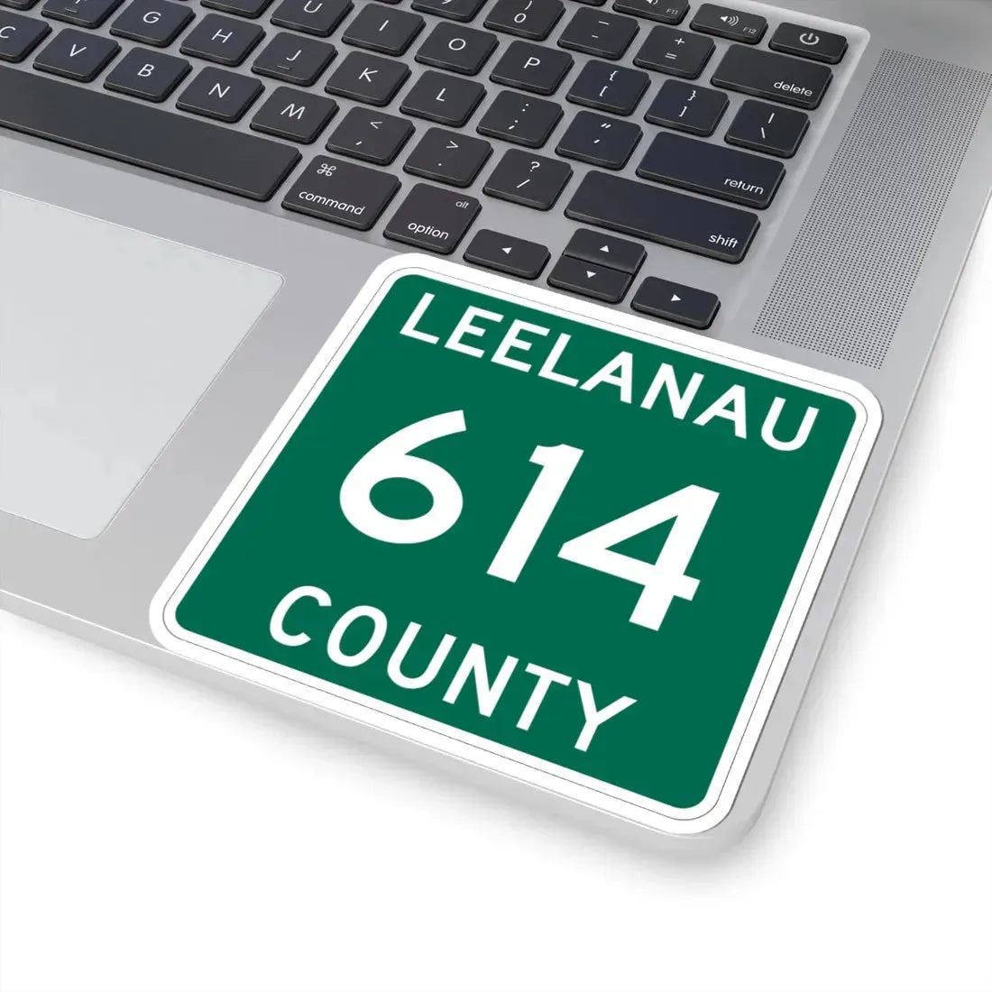 Michigan 614 Leelanau County (Michigan) (Road Sign) STICKER Vinyl Kiss-Cut Decal - The Sticker Space