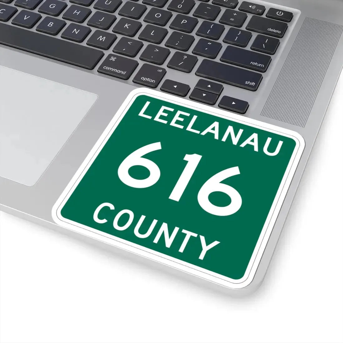 Michigan 616 Leelanau County (Michigan) (Road Sign) STICKER Vinyl Kiss-Cut Decal - The Sticker Space