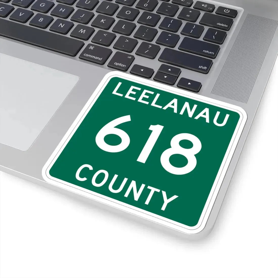 Michigan 618 Leelanau County (Michigan) (Road Sign) STICKER Vinyl Kiss-Cut Decal - The Sticker Space