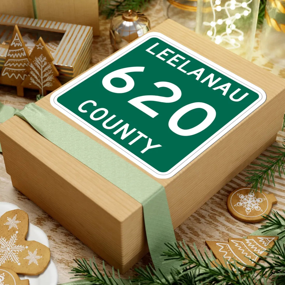 Michigan 620 Leelanau County (Michigan) (Road Sign) STICKER Vinyl Kiss-Cut Decal - The Sticker Space