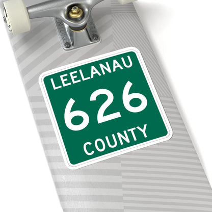 Michigan 626 Leelanau County (Michigan) (Road Sign) STICKER Vinyl Kiss-Cut Decal - The Sticker Space