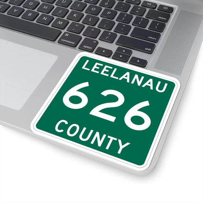 Michigan 626 Leelanau County (Michigan) (Road Sign) STICKER Vinyl Kiss-Cut Decal - The Sticker Space