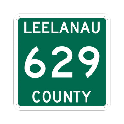Michigan 629 Leelanau County (Michigan) (Road Sign) STICKER Vinyl Kiss-Cut Decal - The Sticker Space