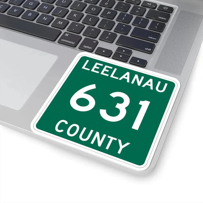 Michigan 631 Leelanau County (Michigan) (Road Sign) STICKER Vinyl Kiss-Cut Decal - The Sticker Space