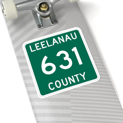 Michigan 631 Leelanau County (Michigan) (Road Sign) STICKER Vinyl Kiss-Cut Decal - The Sticker Space