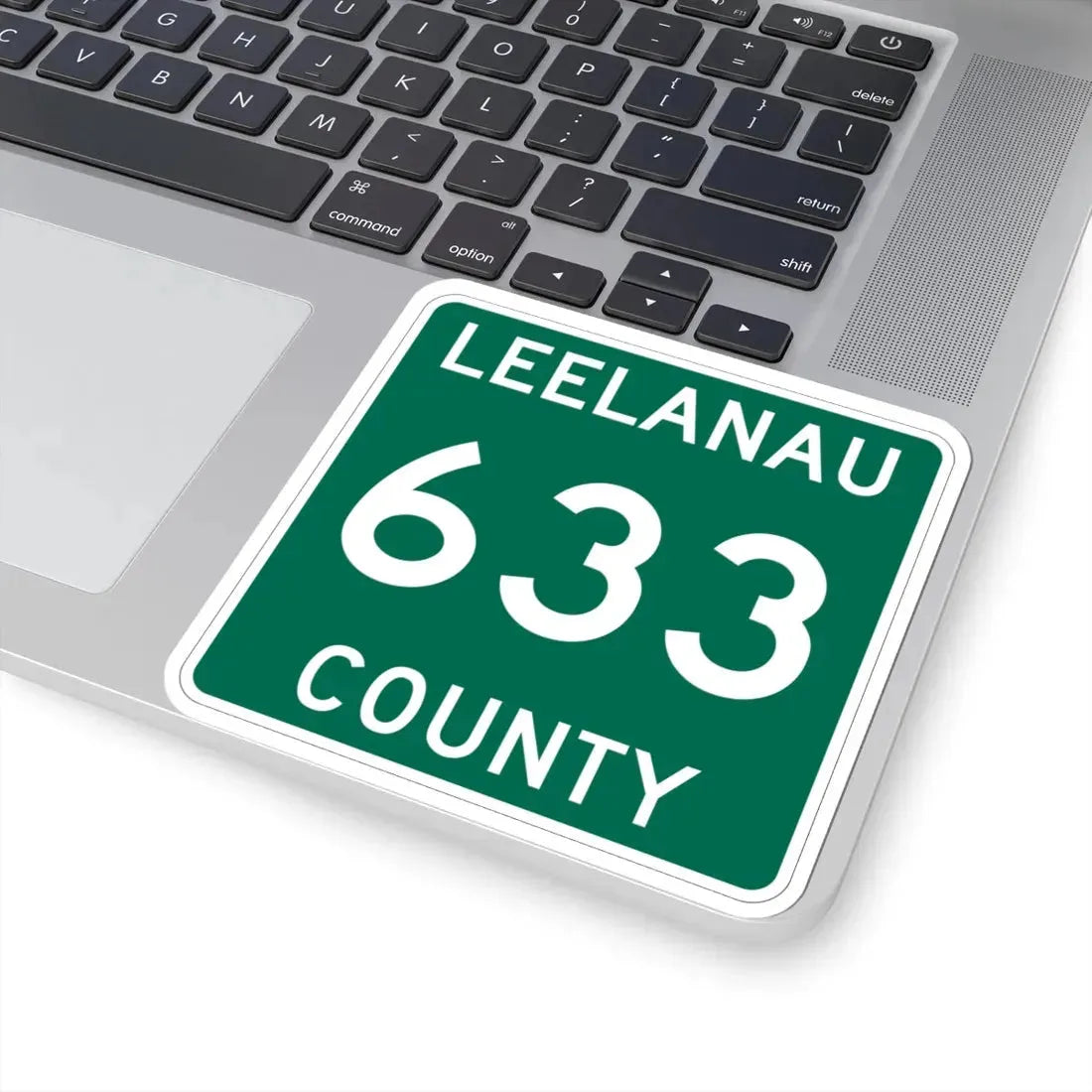 Michigan 633 Leelanau County (Michigan) (Road Sign) STICKER Vinyl Kiss-Cut Decal - The Sticker Space