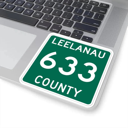 Michigan 633 Leelanau County (Michigan) (Road Sign) STICKER Vinyl Kiss-Cut Decal - The Sticker Space