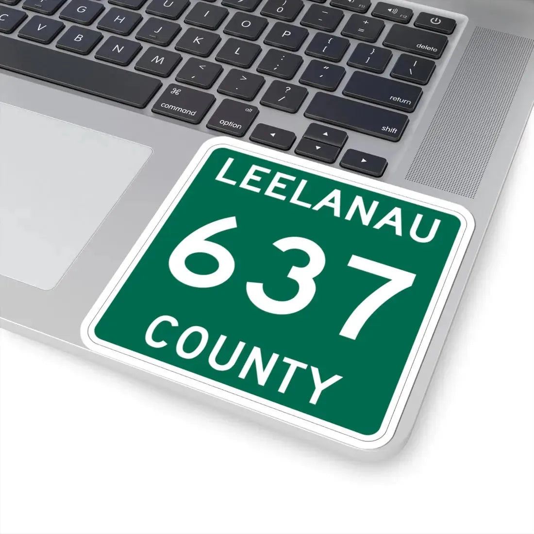 Michigan 637 Leelanau County (Michigan) (Road Sign) STICKER Vinyl Kiss-Cut Decal - The Sticker Space
