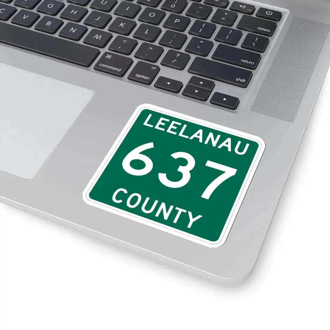 Michigan 637 Leelanau County (Michigan) (Road Sign) STICKER Vinyl Kiss-Cut Decal - The Sticker Space