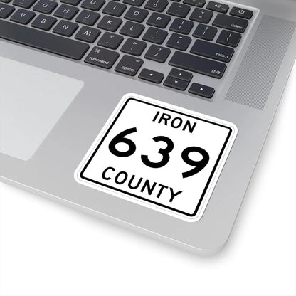 Michigan 639 Iron County (Michigan) (Road Sign) STICKER Vinyl Kiss-Cut Decal - The Sticker Space