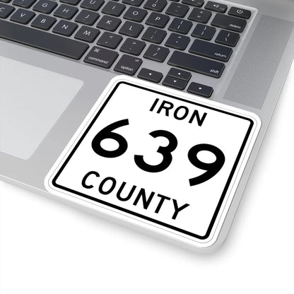 Michigan 639 Iron County (Michigan) (Road Sign) STICKER Vinyl Kiss-Cut Decal - The Sticker Space