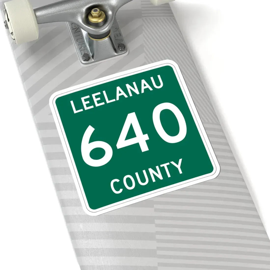 Michigan 640 Leelanau County (Michigan) (Road Sign) STICKER Vinyl Kiss-Cut Decal - The Sticker Space