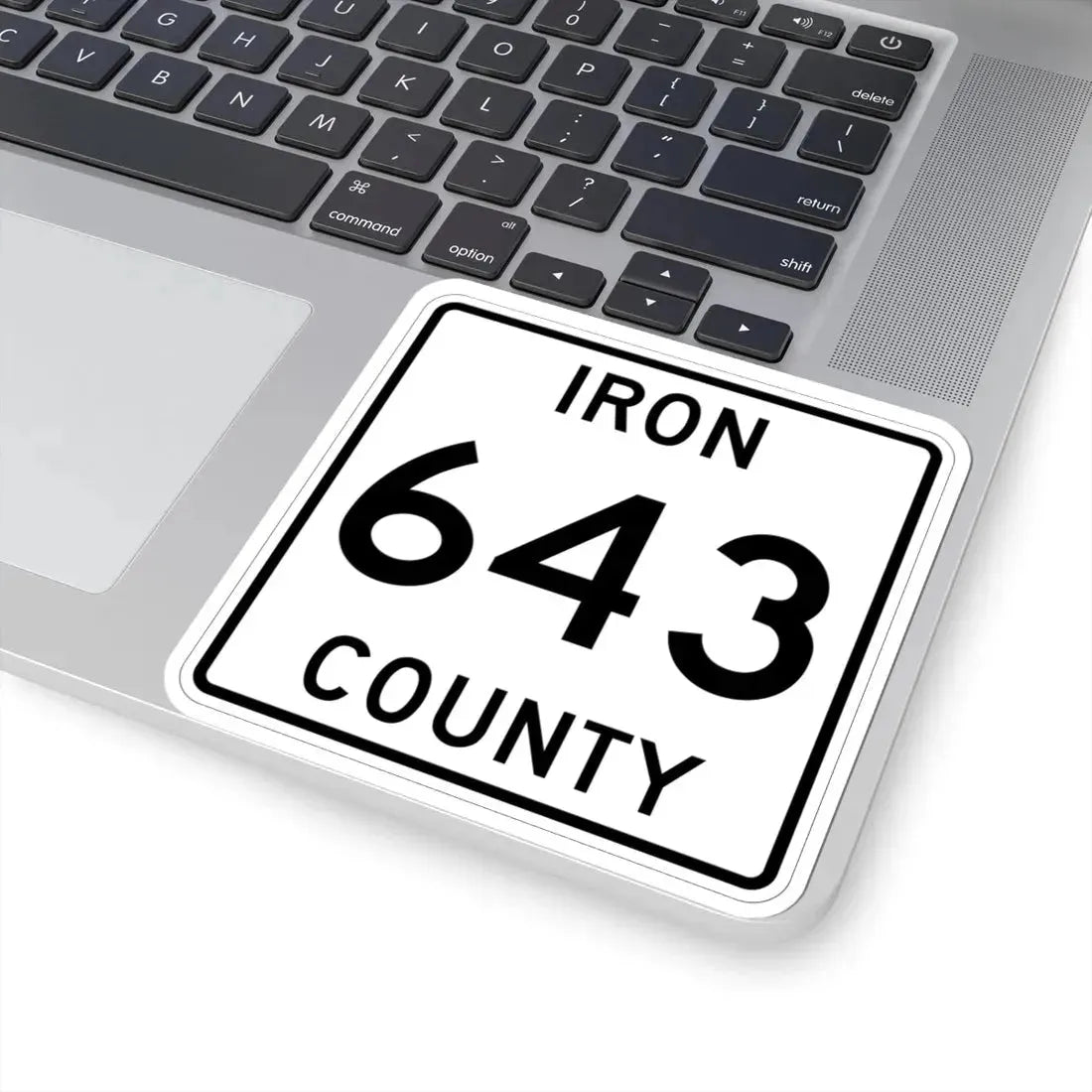 Michigan 643 Iron County (Michigan) (Road Sign) STICKER Vinyl Kiss-Cut Decal - The Sticker Space