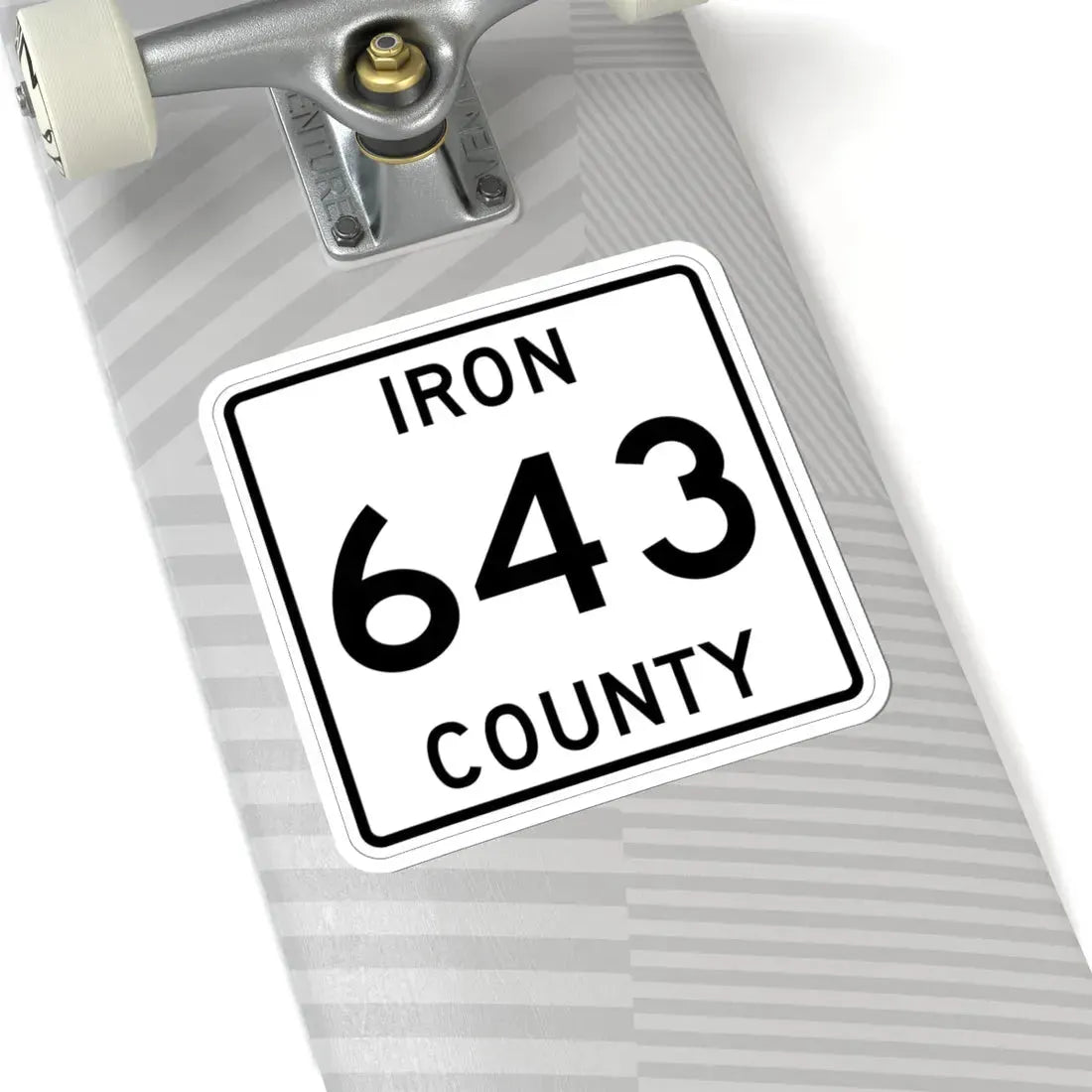 Michigan 643 Iron County (Michigan) (Road Sign) STICKER Vinyl Kiss-Cut Decal - The Sticker Space