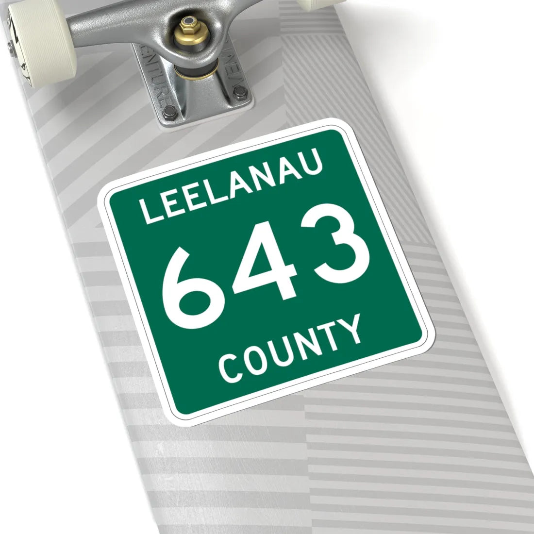 Michigan 643 Leelanau County (Michigan) (Road Sign) STICKER Vinyl Kiss-Cut Decal - The Sticker Space