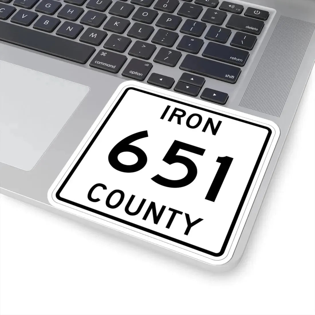 Michigan 651 Iron County (Michigan) (Road Sign) STICKER Vinyl Kiss-Cut Decal - The Sticker Space