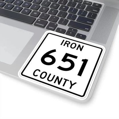 Michigan 651 Iron County (Michigan) (Road Sign) STICKER Vinyl Kiss-Cut Decal - The Sticker Space
