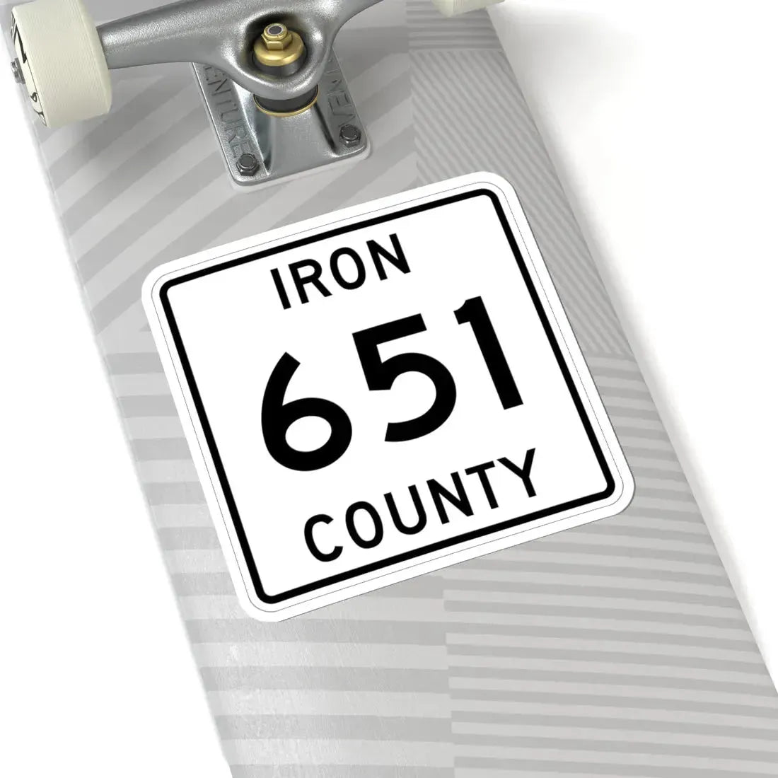 Michigan 651 Iron County (Michigan) (Road Sign) STICKER Vinyl Kiss-Cut Decal - The Sticker Space