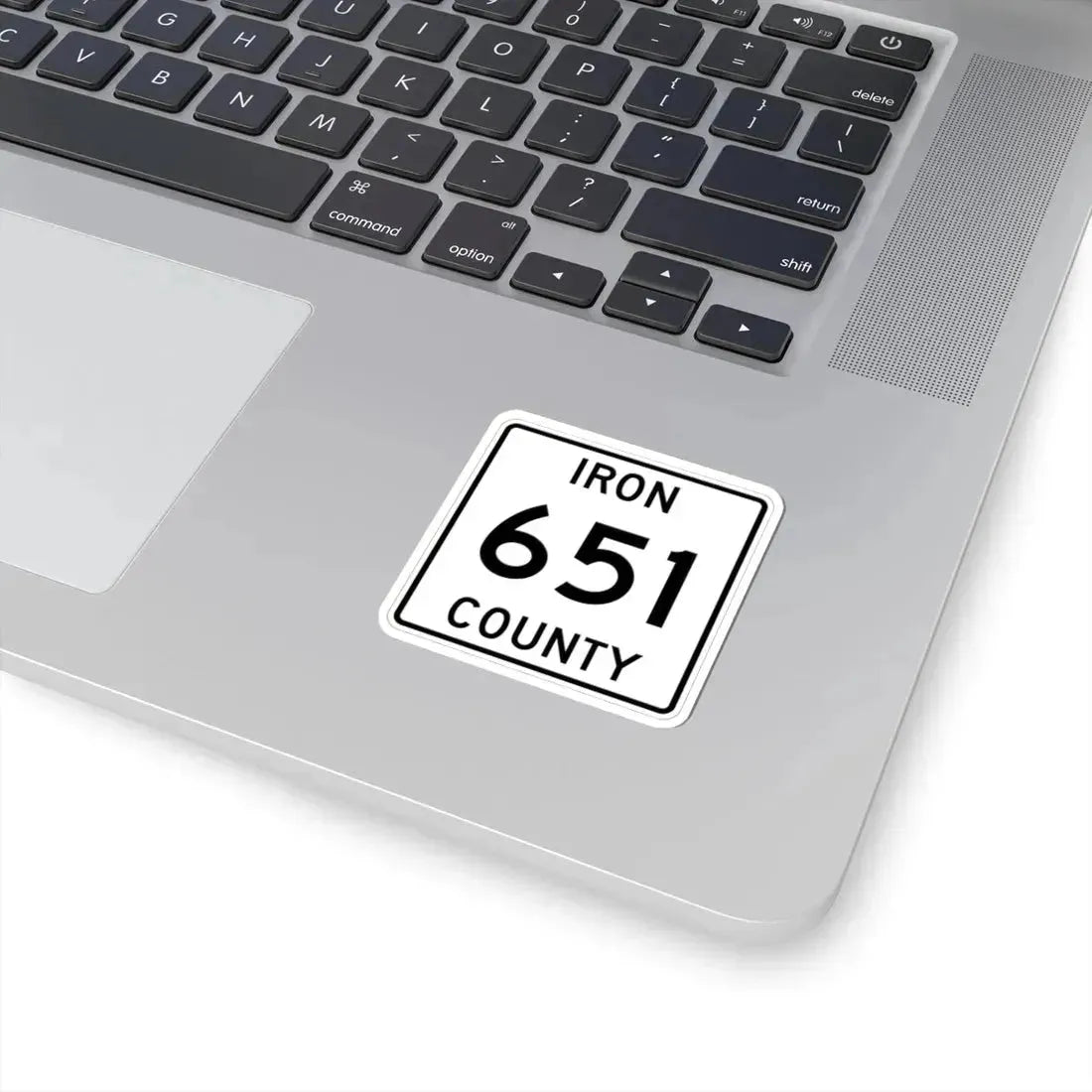 Michigan 651 Iron County (Michigan) (Road Sign) STICKER Vinyl Kiss-Cut Decal - The Sticker Space