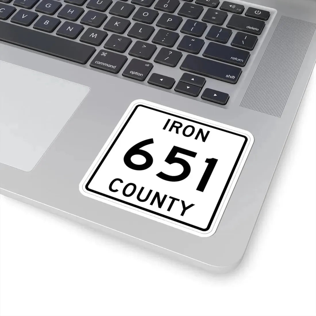 Michigan 651 Iron County (Michigan) (Road Sign) STICKER Vinyl Kiss-Cut Decal - The Sticker Space