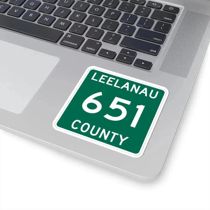 Michigan 651 Leelanau County (Michigan) (Road Sign) STICKER Vinyl Kiss-Cut Decal - The Sticker Space