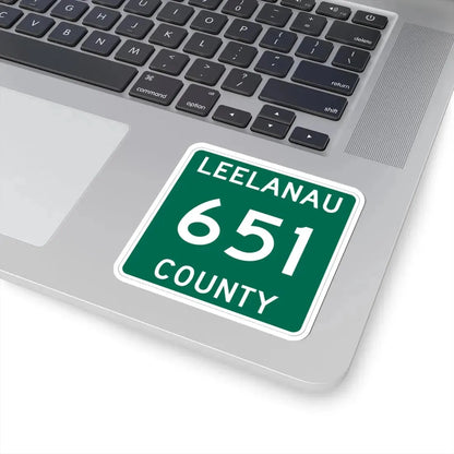 Michigan 651 Leelanau County (Michigan) (Road Sign) STICKER Vinyl Kiss-Cut Decal - The Sticker Space