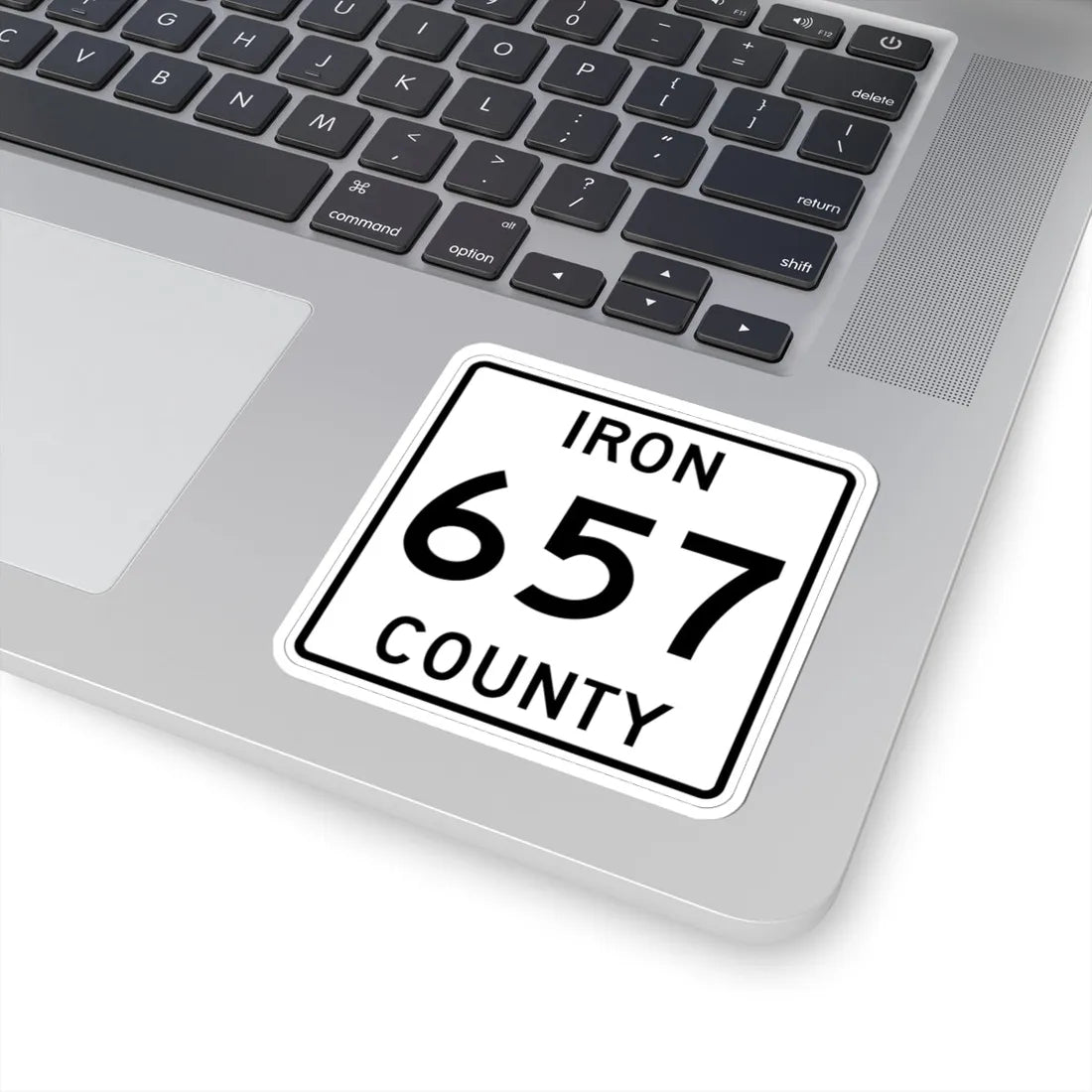 Michigan 657 Iron County (Michigan) (Road Sign) STICKER Vinyl Kiss-Cut Decal - The Sticker Space