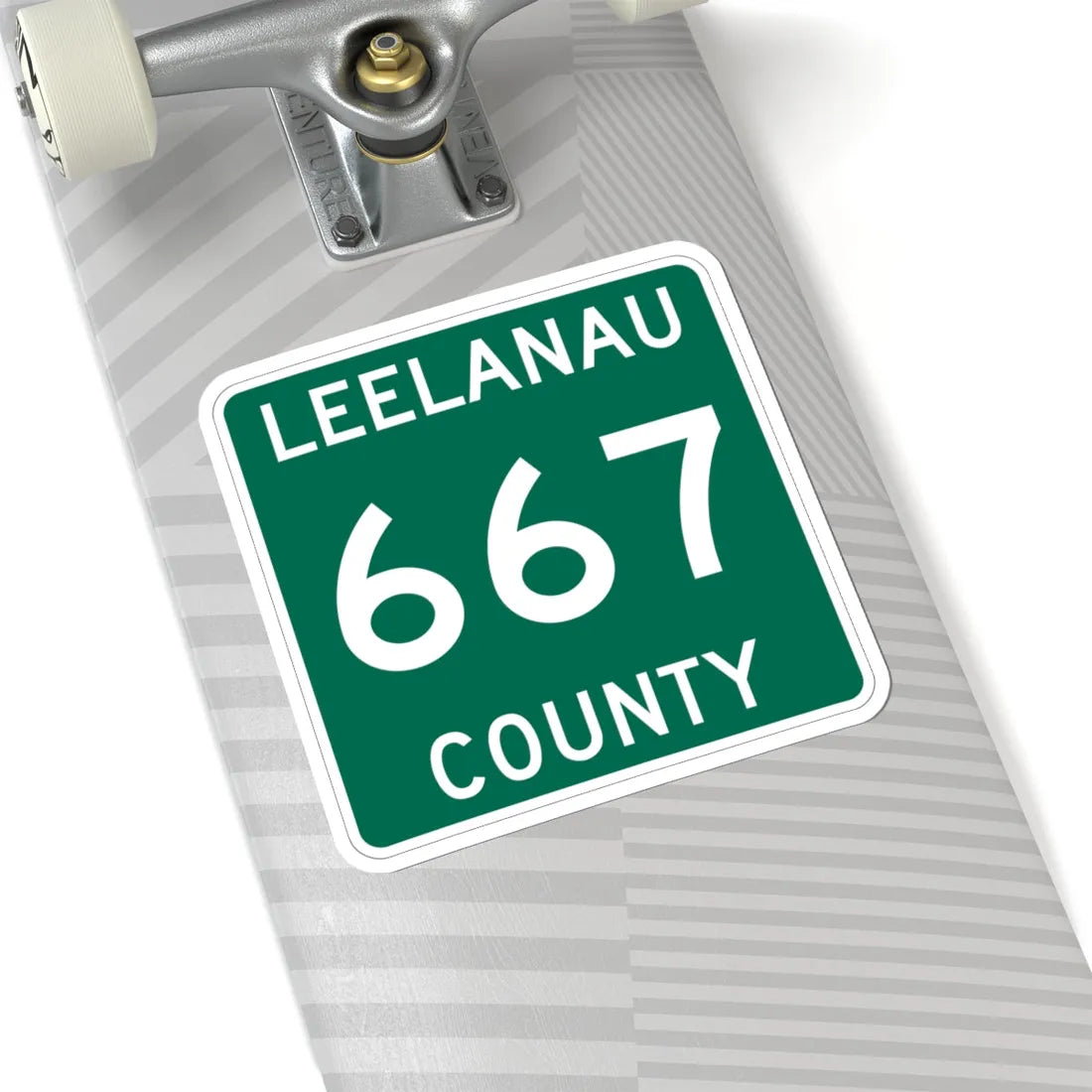 Michigan 667 Leelanau County (Michigan) (Road Sign) STICKER Vinyl Kiss-Cut Decal - The Sticker Space