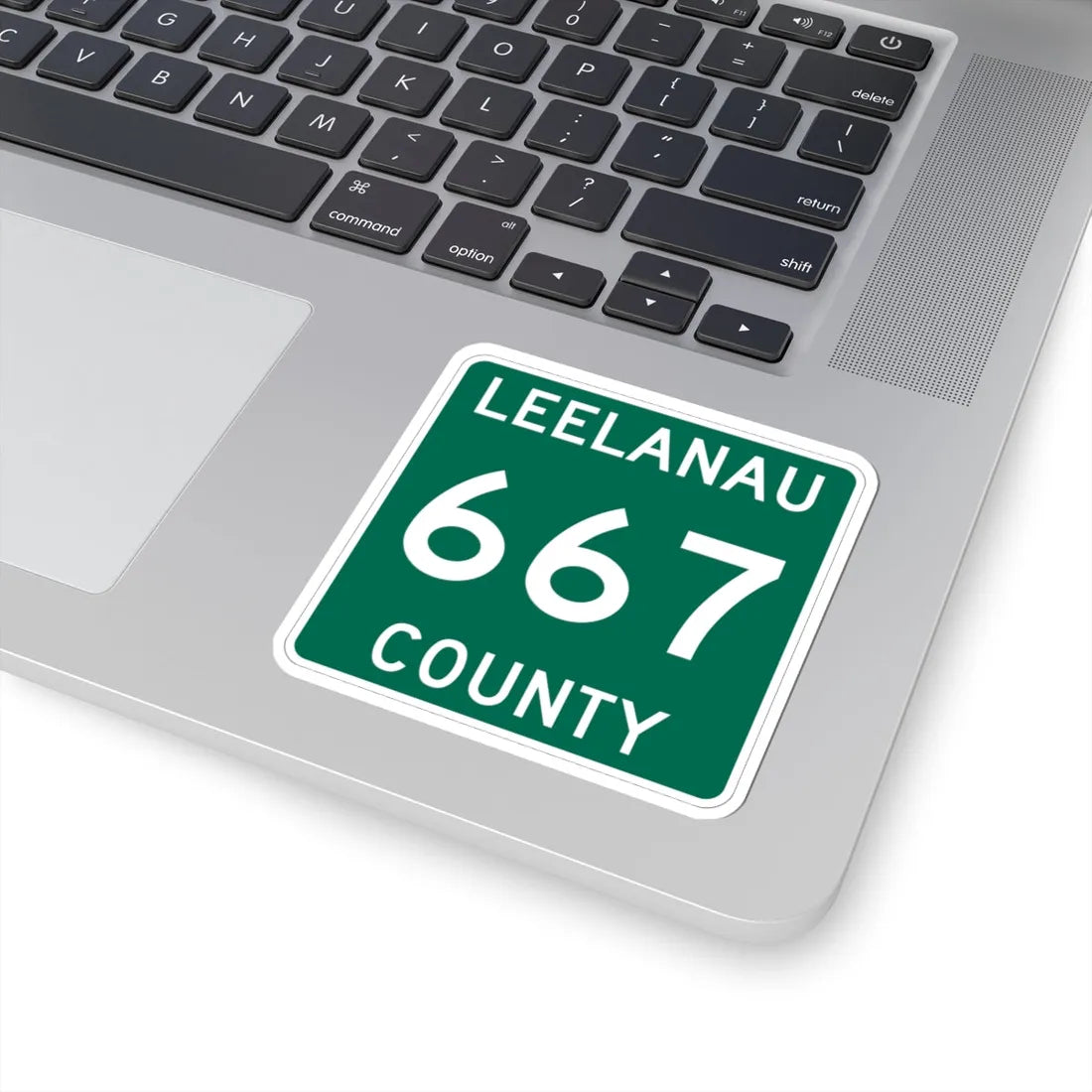Michigan 667 Leelanau County (Michigan) (Road Sign) STICKER Vinyl Kiss-Cut Decal - The Sticker Space