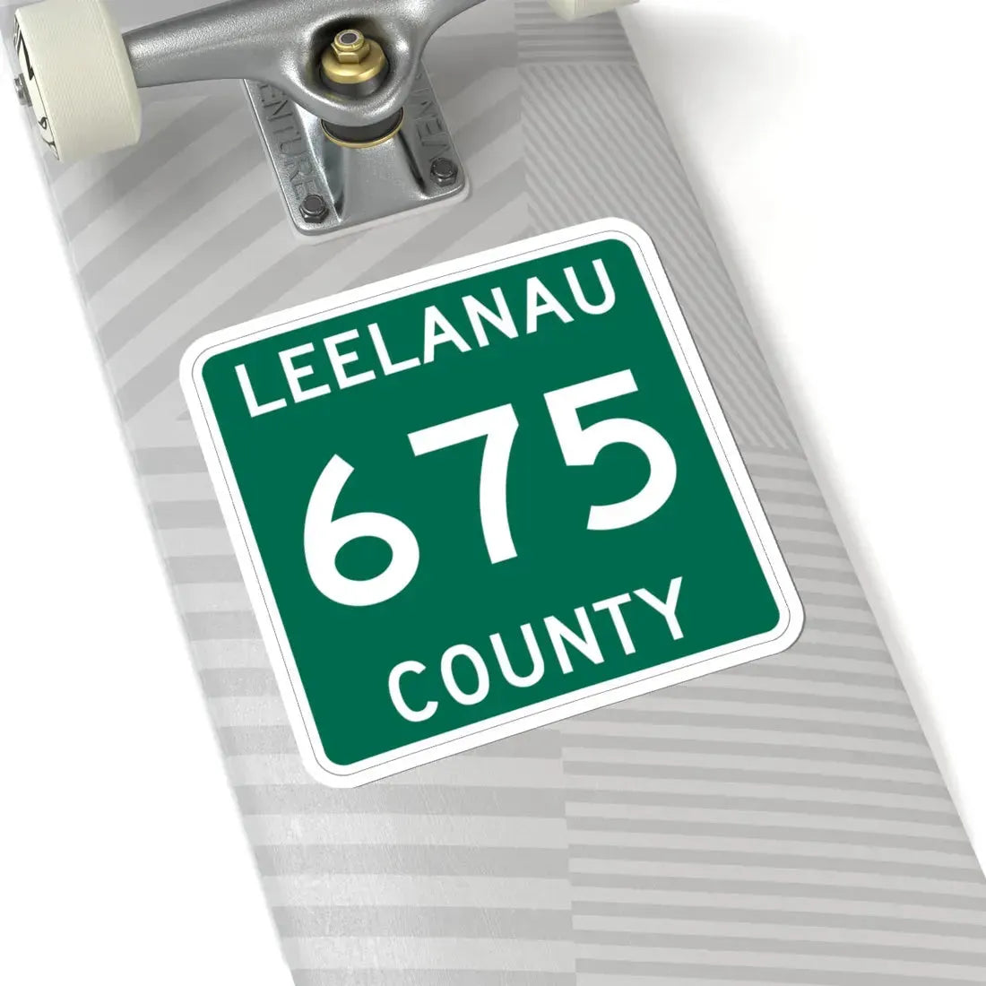 Michigan 675 Leelanau County (Michigan) (Road Sign) STICKER Vinyl Kiss-Cut Decal - The Sticker Space