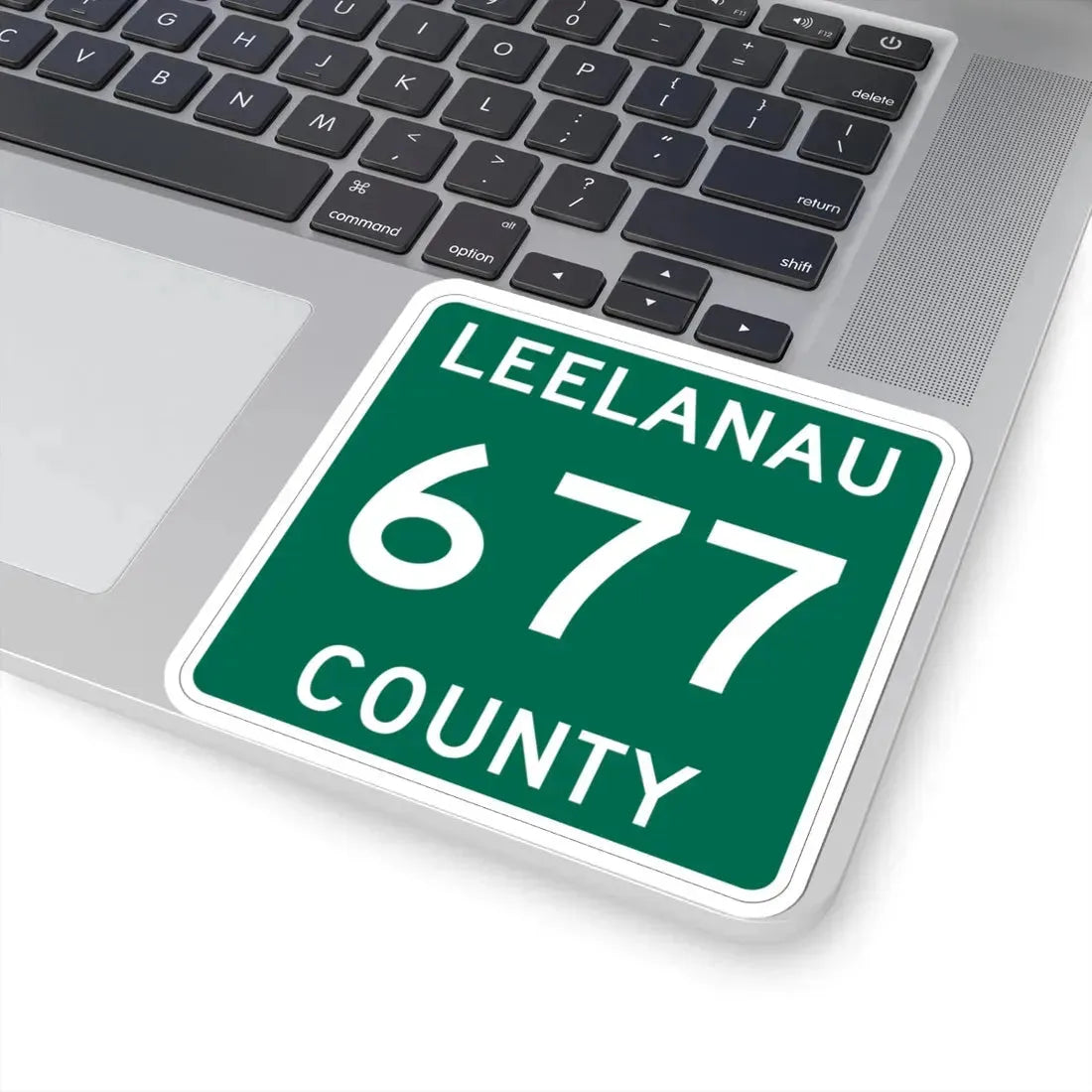 Michigan 677 Leelanau County (Michigan) (Road Sign) STICKER Vinyl Kiss-Cut Decal - The Sticker Space