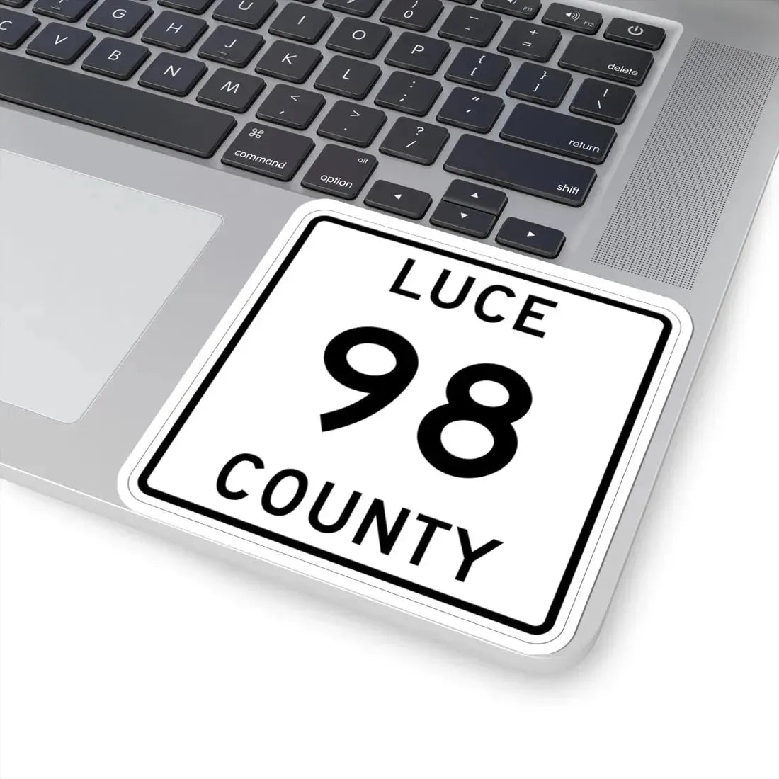 Michigan 98 Luce County (Michigan) (Road Sign) STICKER Vinyl Kiss-Cut Decal - The Sticker Space
