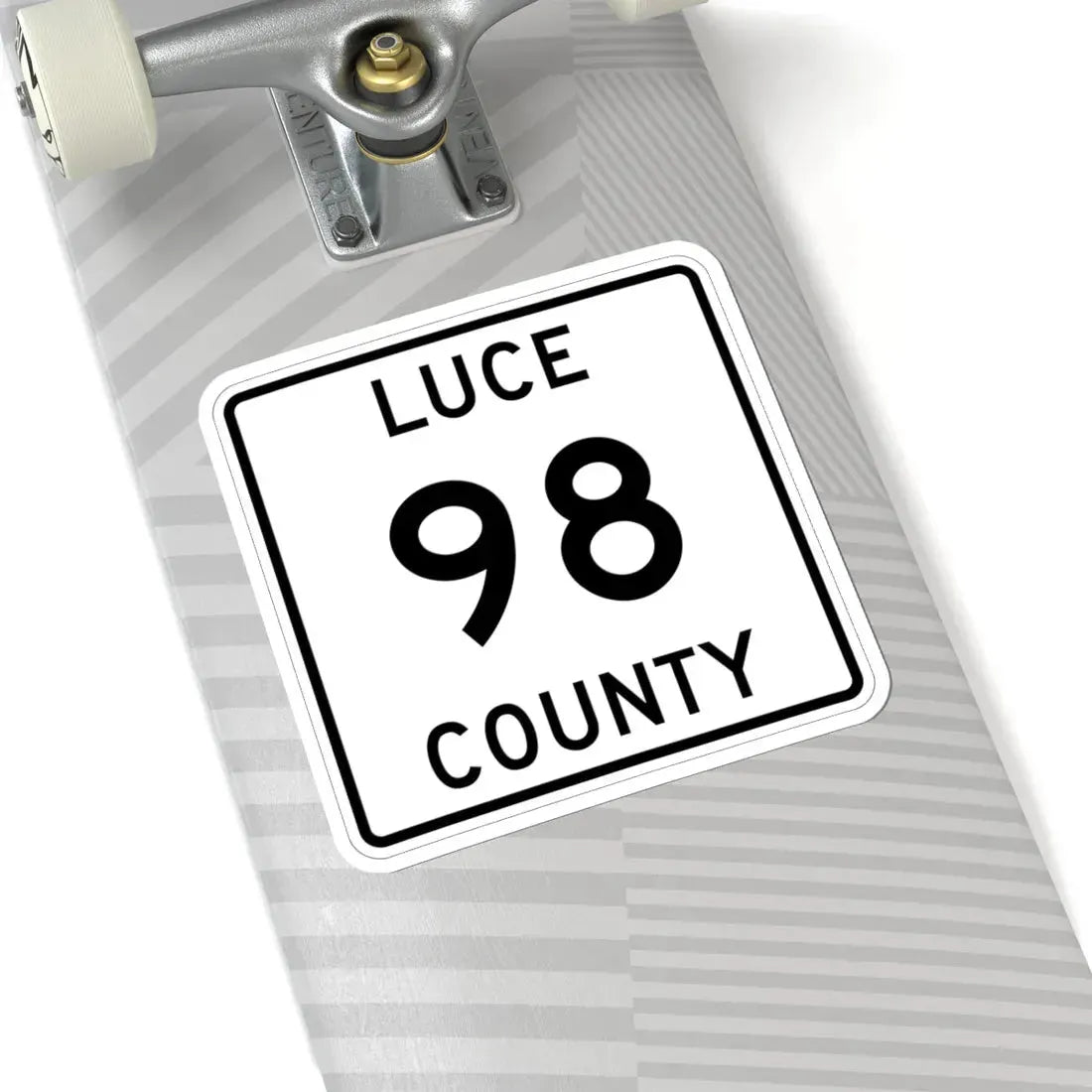 Michigan 98 Luce County (Michigan) (Road Sign) STICKER Vinyl Kiss-Cut Decal - The Sticker Space