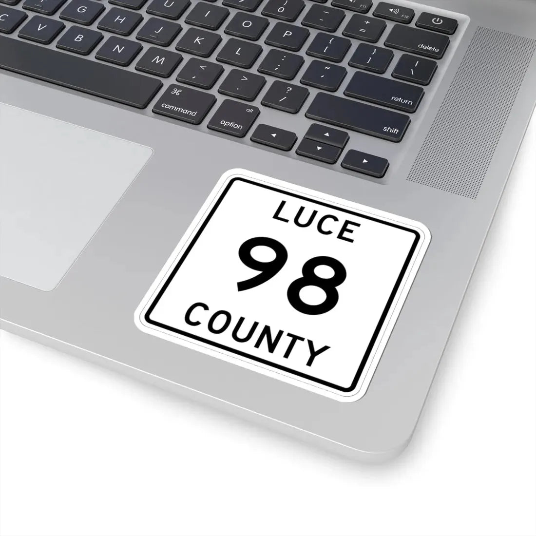 Michigan 98 Luce County (Michigan) (Road Sign) STICKER Vinyl Kiss-Cut Decal - The Sticker Space