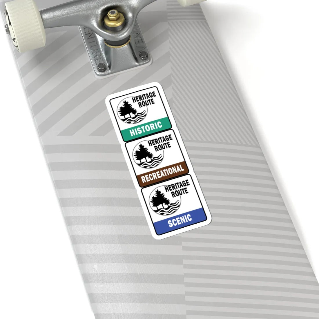 Michigan Heritage Routes stacked (Michigan) (Road Sign) STICKER Vinyl Kiss-Cut Decal - The Sticker Space