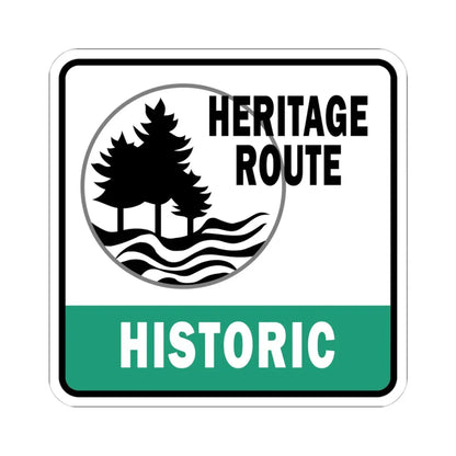 Michigan Historic Heritage Route (Michigan) (Road Sign) STICKER Vinyl Kiss-Cut Decal 4 Inch White - The Sticker Space