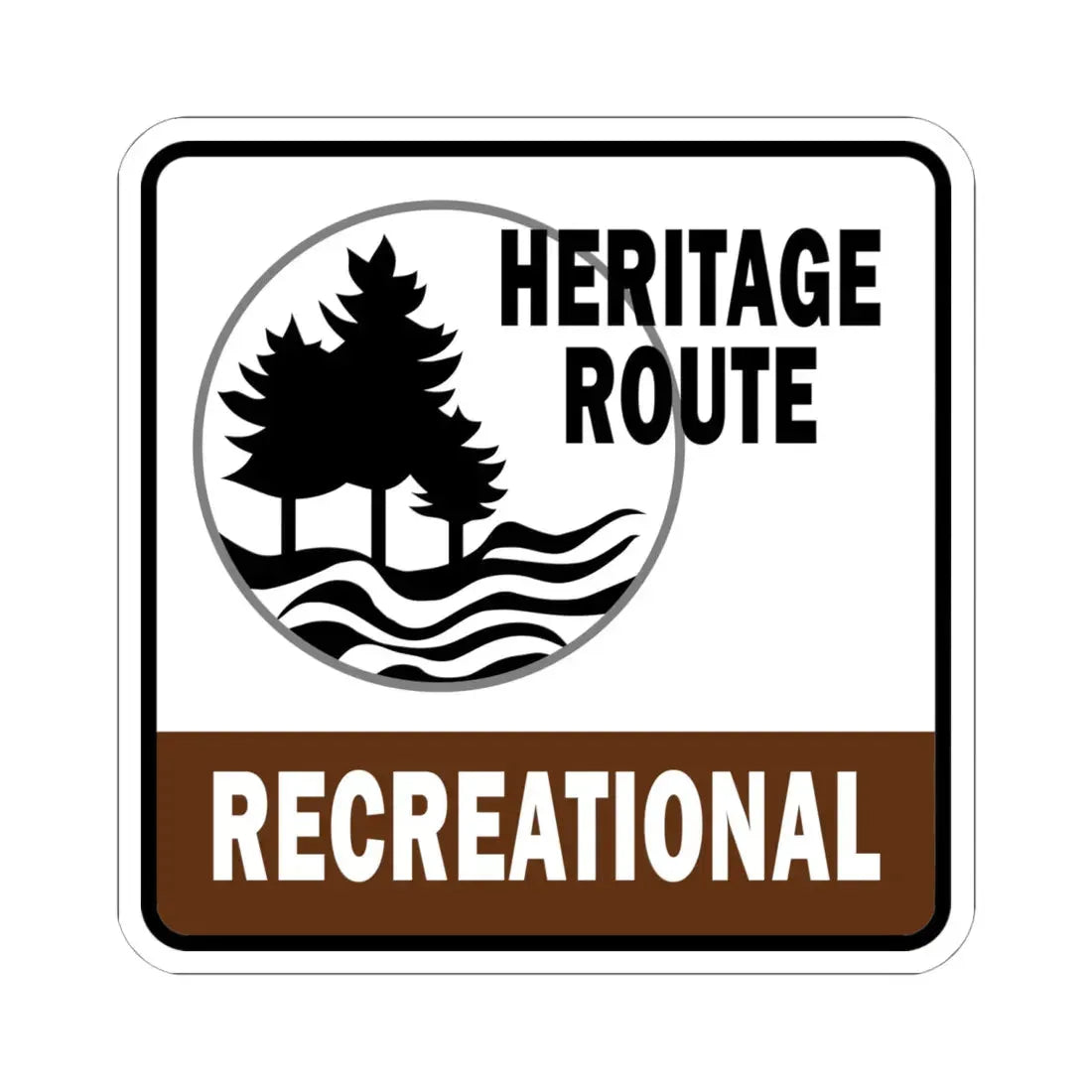 Michigan Recreational Heritage Route (Michigan) (Road Sign) STICKER Vinyl Kiss-Cut Decal - The Sticker Space
