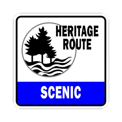 Michigan Scenic Heritage Route (Michigan) (Road Sign) STICKER Vinyl Kiss-Cut Decal 3 Inch White - The Sticker Space