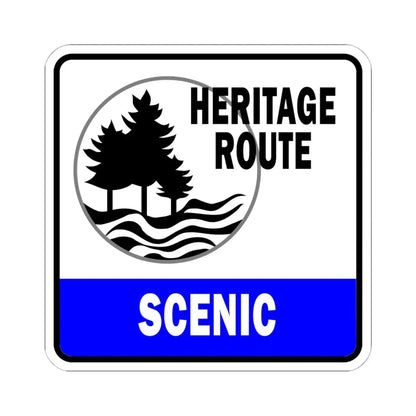 Michigan Scenic Heritage Route (Michigan) (Road Sign) STICKER Vinyl Kiss-Cut Decal 6 Inch White - The Sticker Space