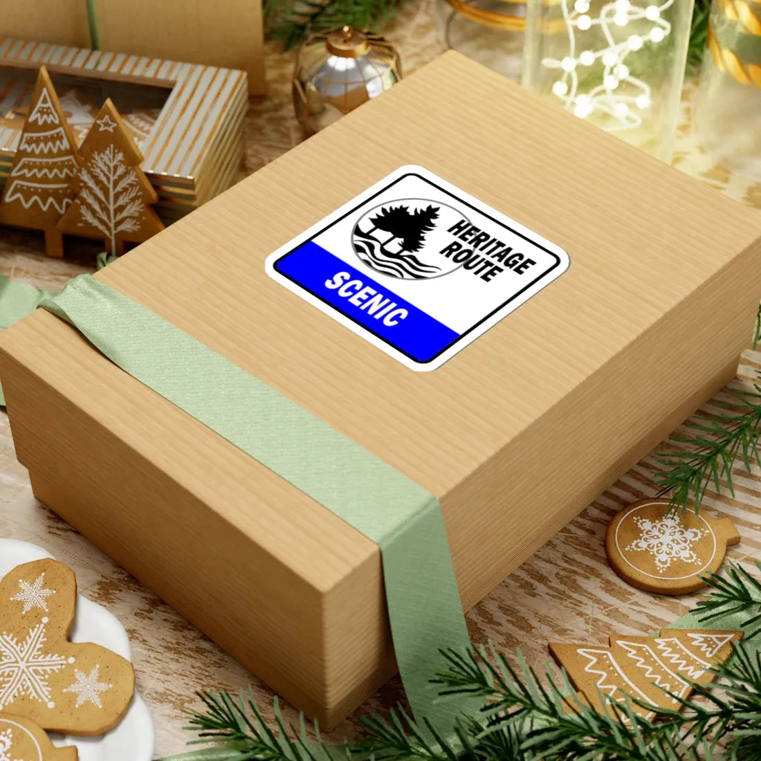 Michigan Scenic Heritage Route (Michigan) (Road Sign) STICKER Vinyl Kiss-Cut Decal - The Sticker Space