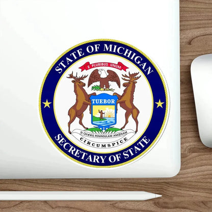 Michigan Secretary of State STICKER Vinyl Die-Cut Decal - The Sticker Space