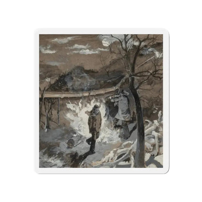 Mickey's Dance with the Dutchman, Scribner's magazine interior illustration (Magazine Illustration) Refrigerator Magnet - The Sticker Space