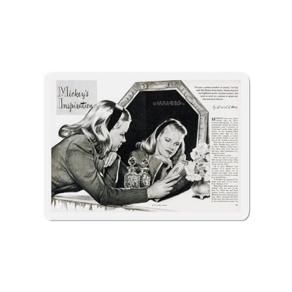 Mickey's Inspiration, Miss America magazine, October 1945 (Magazine Illustration) Refrigerator Magnet