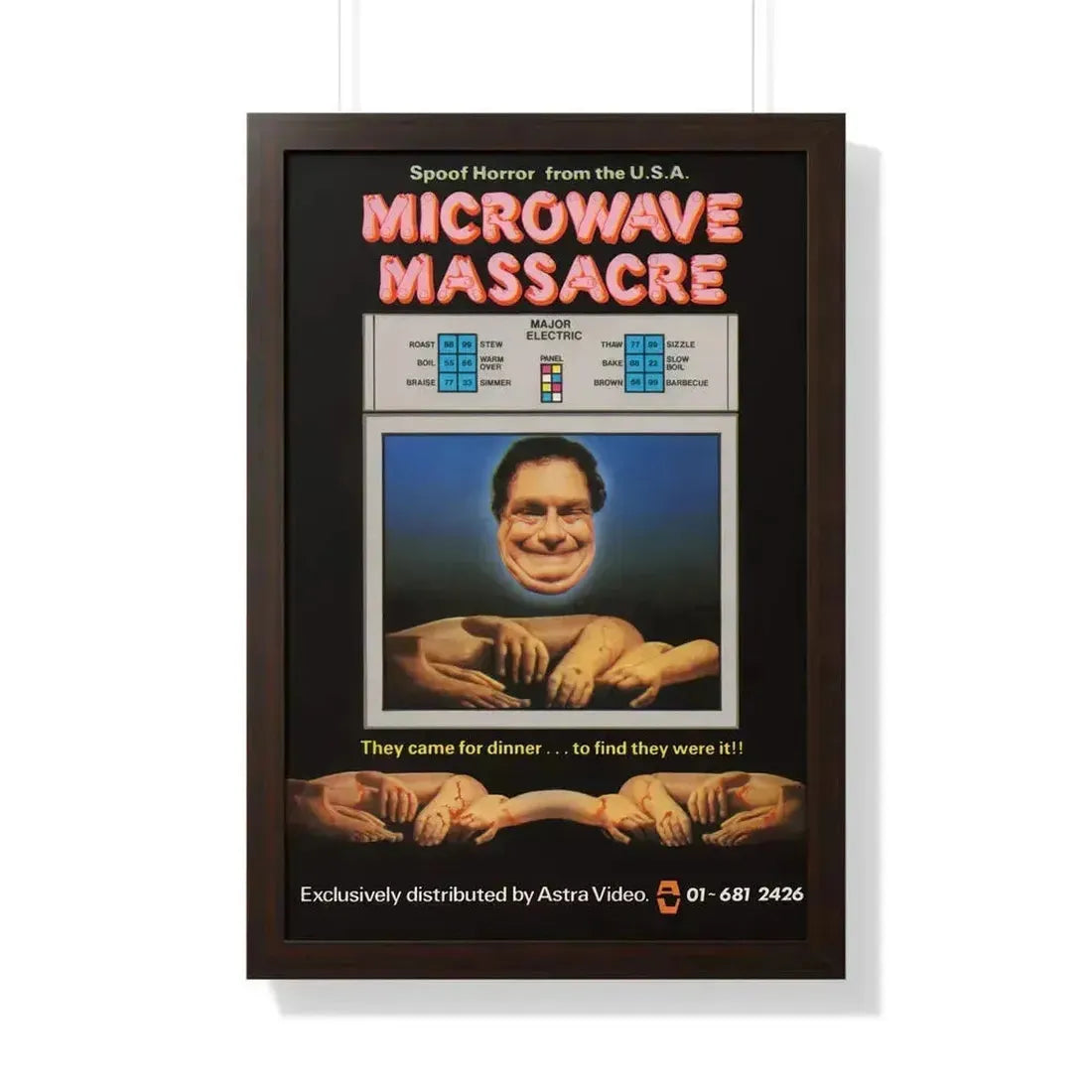 MICROWAVE MASSACRE (2) 1979 - Framed Movie Poster 20" x 30" Walnut - The Sticker Space
