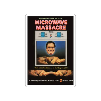 MICROWAVE MASSACRE (2) 1979 Movie Poster STICKER Vinyl Die-Cut Decal 4 Inch - The Sticker Space