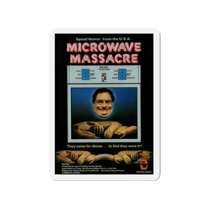 MICROWAVE MASSACRE (3) 1979 Movie Poster - Refrigerator Magnet 2 Inch Die-Cut - The Sticker Space